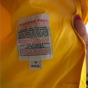 London Fog Vibrant Yellow Outerwear